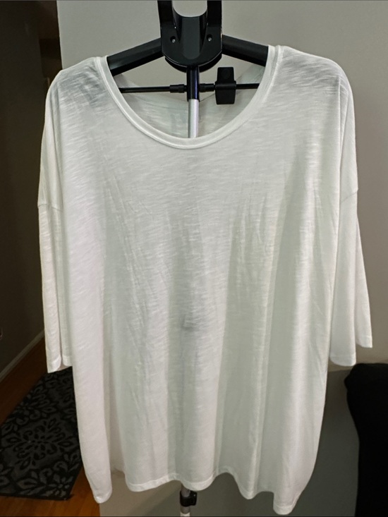torrid Tops - Torrid SuperSoft Scoop Neck Top Women 3X White Slub Jersey SoftAlt Streetwear